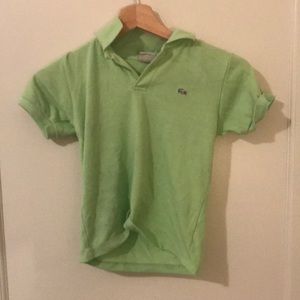 lacoste green kids size 8